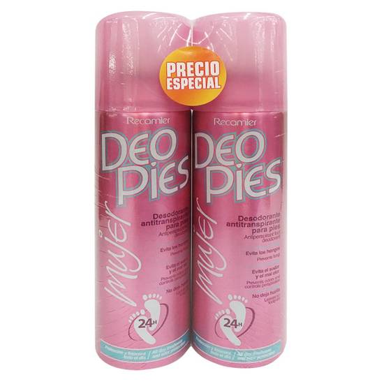 Desodorante Para Pies Deopies Antitranspirante Mujer x180ml - Tiendas Metro