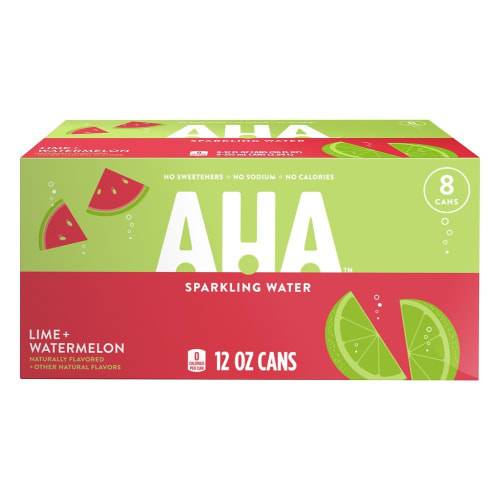 Order Aha Lime Watermelon Cans (12 oz x 8 ct) food online from Rite Aid store, Shawnee on bringmethat.com