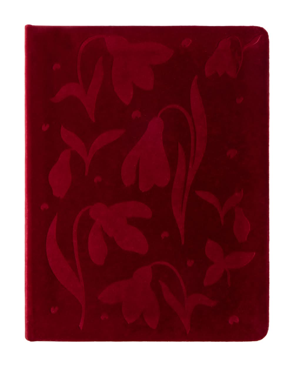 Velvet Journal Red
