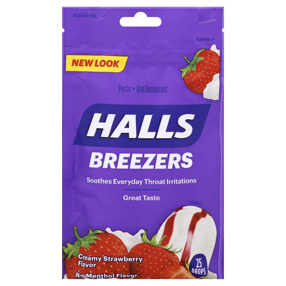 Halls Creamy Strawberry Flavor Throat Soothing (6 lbs)