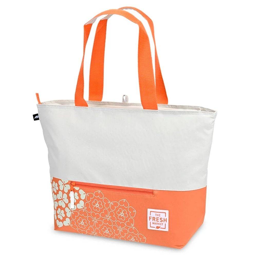 the Fresh Market Orange Cherry Blossom Cooler Bag