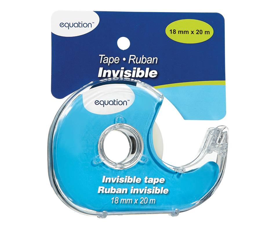 Equation ruban invisible (1 unité) - tape invisible (1 unit)