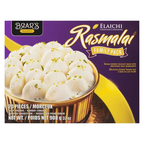 Brar's Frozen Desserts Rasmalai Elaichi Cardamom 908 g