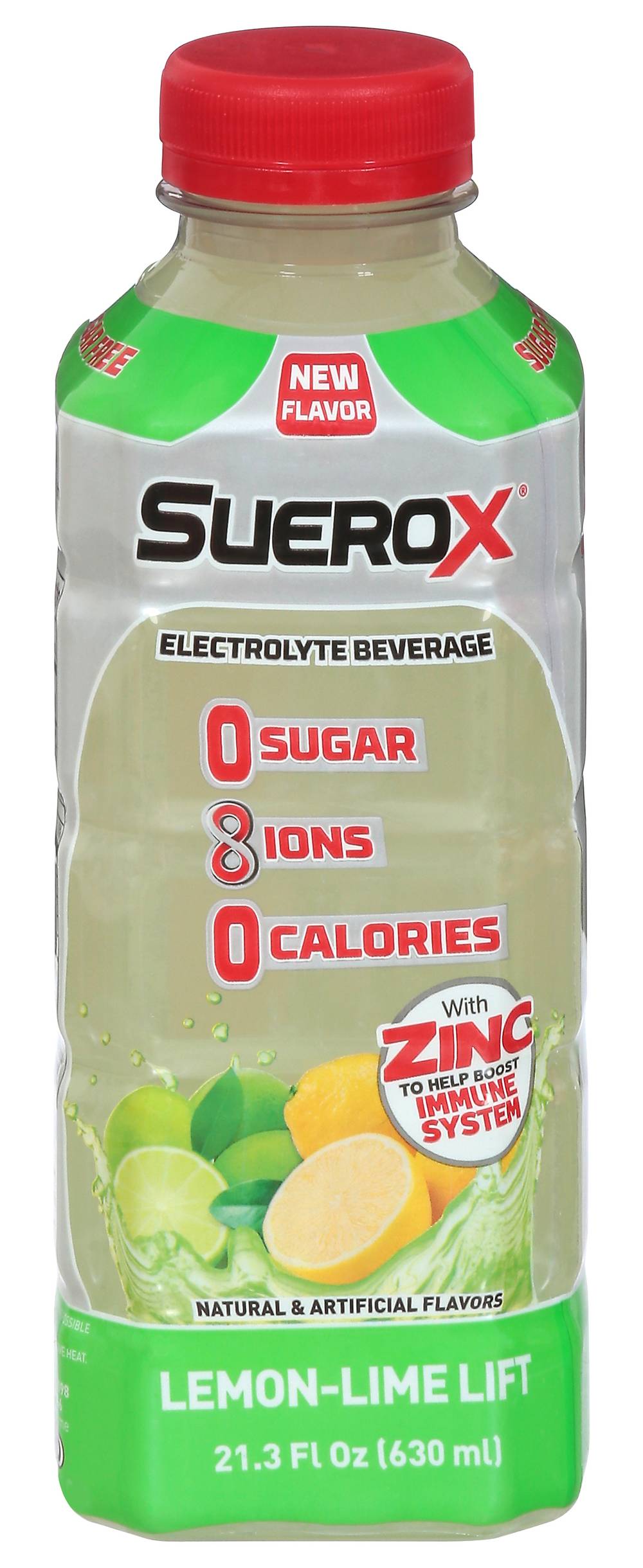 Suerox Electrolyte Drink, Lemon-Lime (12 x 22.2 oz)