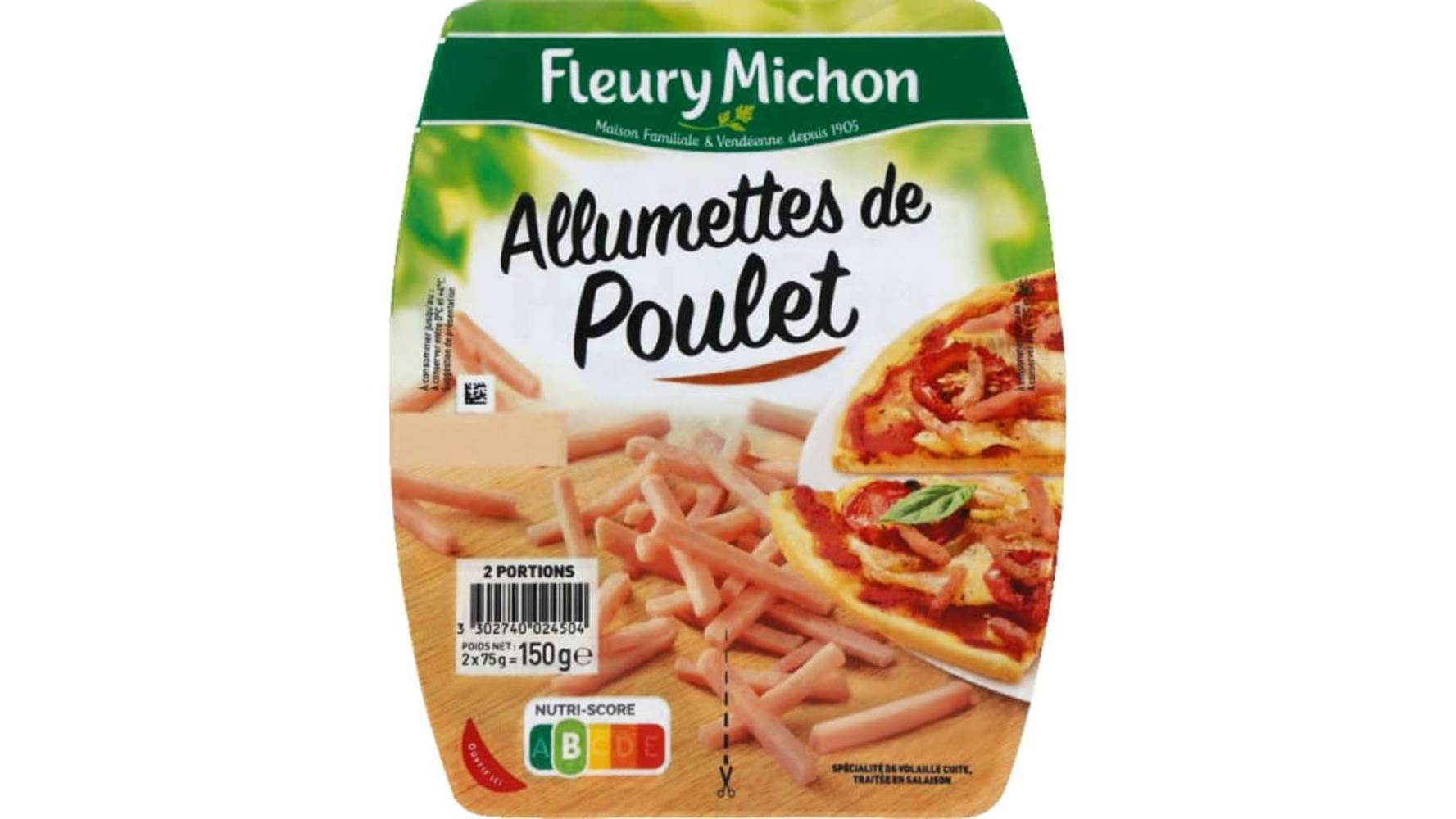 Fleury Michon - Allumettes de poulet (2 pièces)