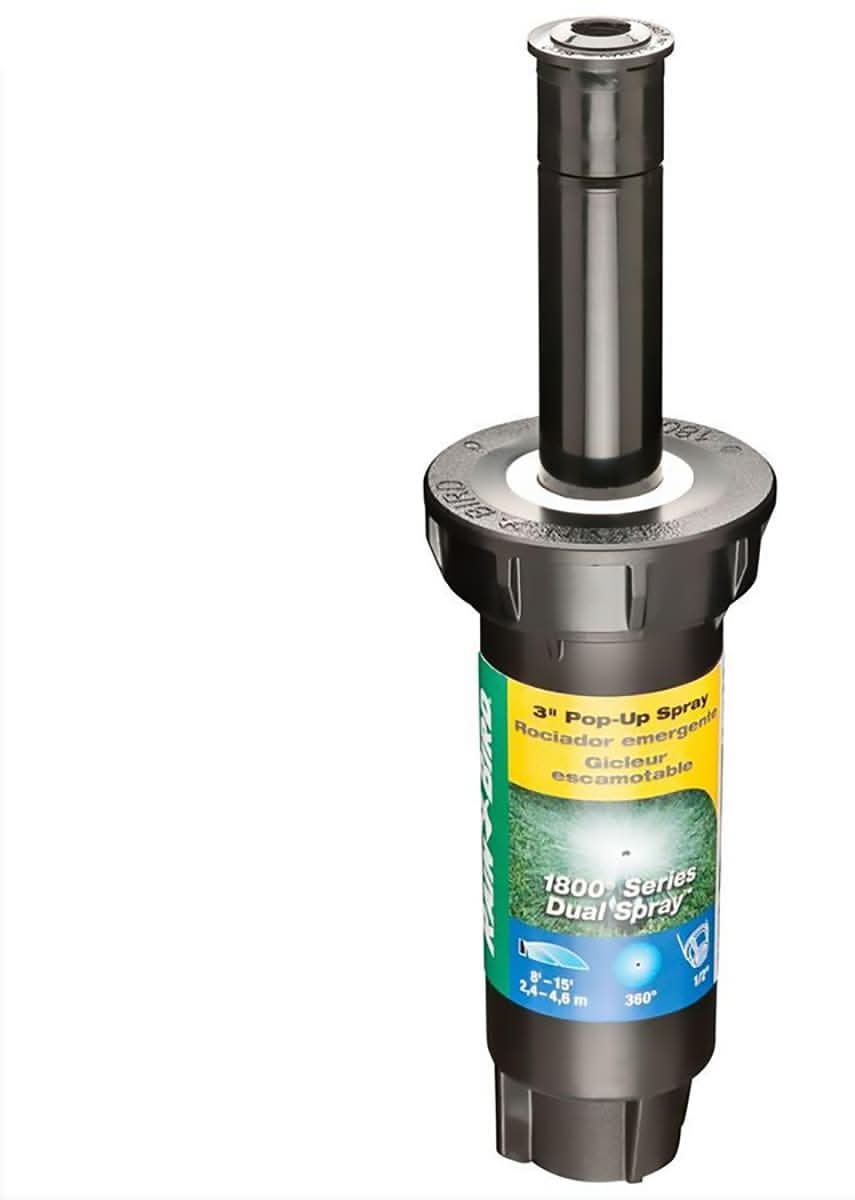 Rain Bird 8-ft 15-ft Full-Circle Spray 3-in Pop-Up Spray Head Sprinkler