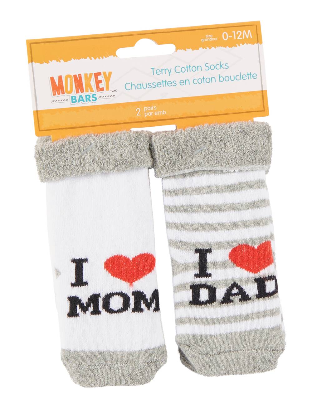 MONKEY BARS Terry Cotton Socks (2 ct)
