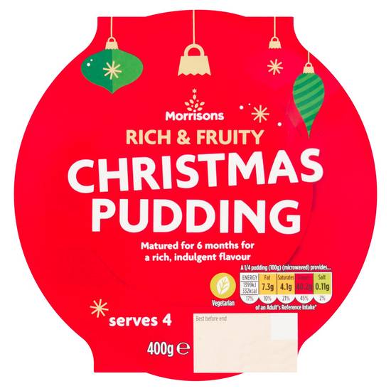 Morrisons Rich & Fruity Christmas Pudding 400g