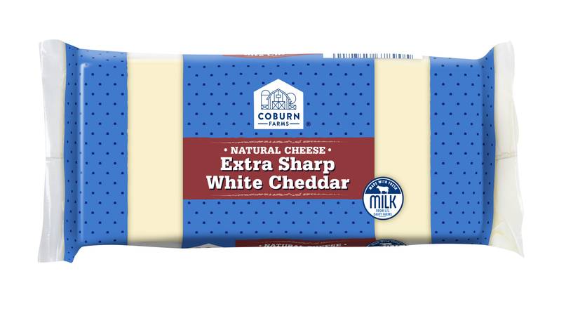 Coburn Farms Extra Sharp White Cheddar Cheese (8 oz)