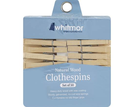 Whitmor · Wooden Clothespins (50 ct)