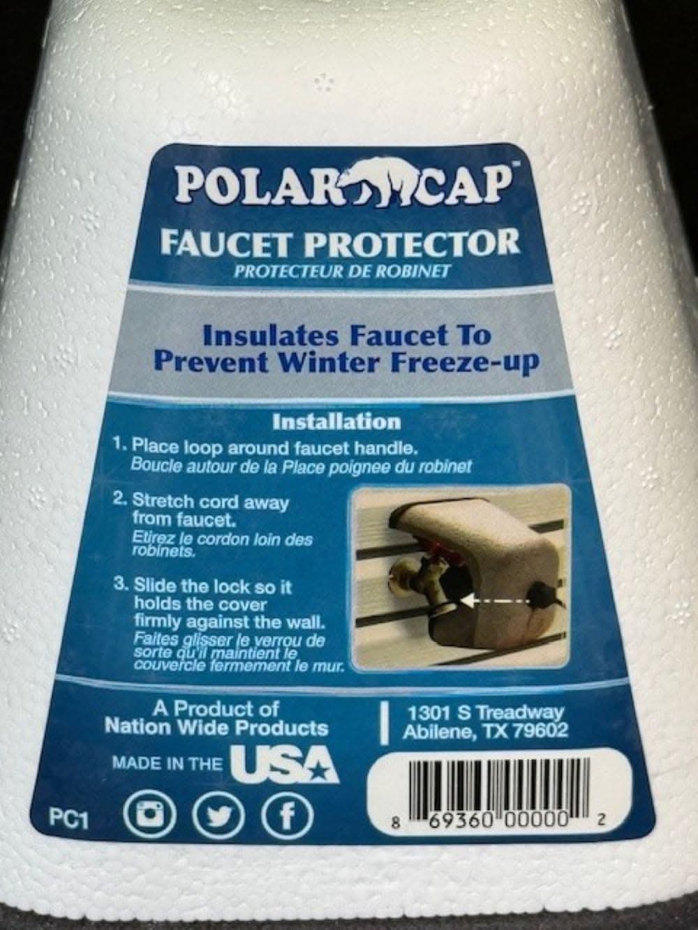 POLAR CAP EPS foam Faucet cover Standard
