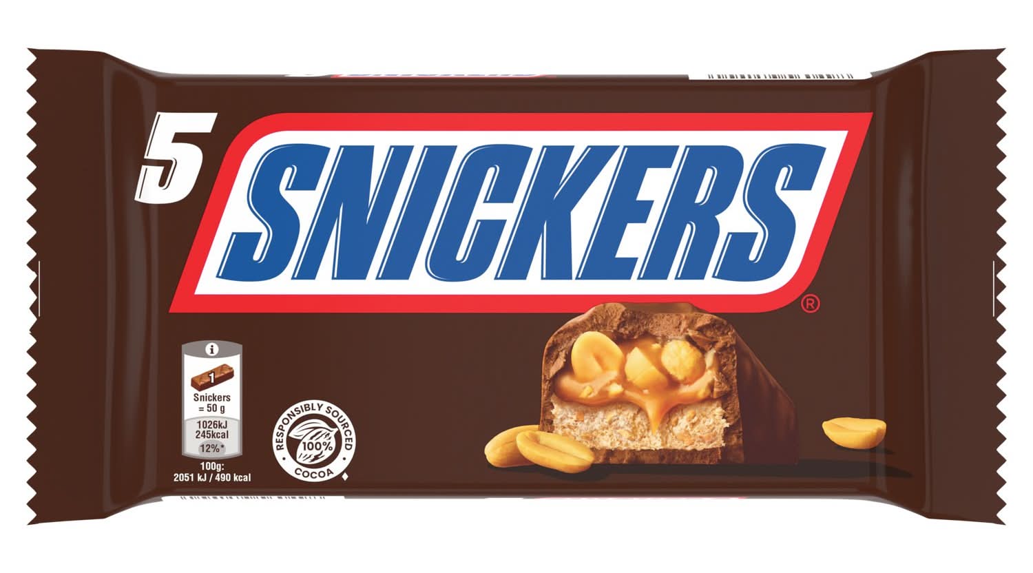 Snickers - Barres de chocolat, cacahuètes - caramel (5)