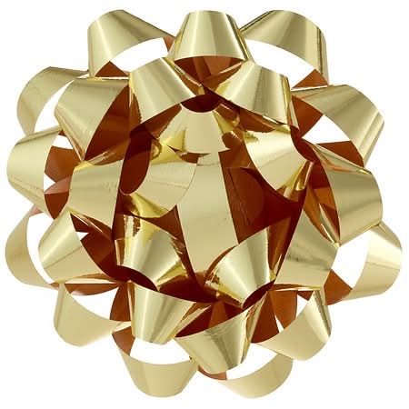 Hallmark Gold Metallic Curly Ribbon Gift Bow (0.32 oz)