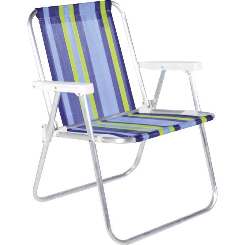 Bel prazer cadeira de praia alta em alumínio (1 unidade)