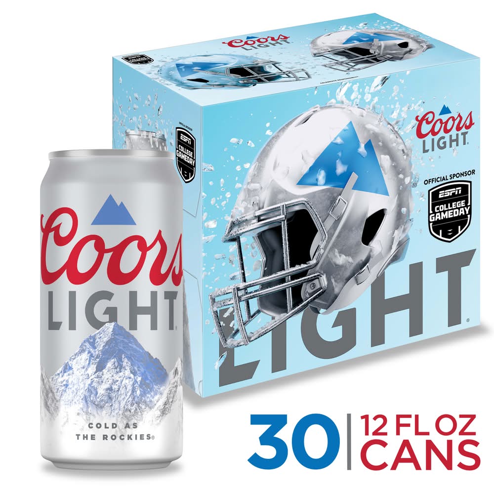Coors Light American Lager Beer (30 x 12 fl oz)
