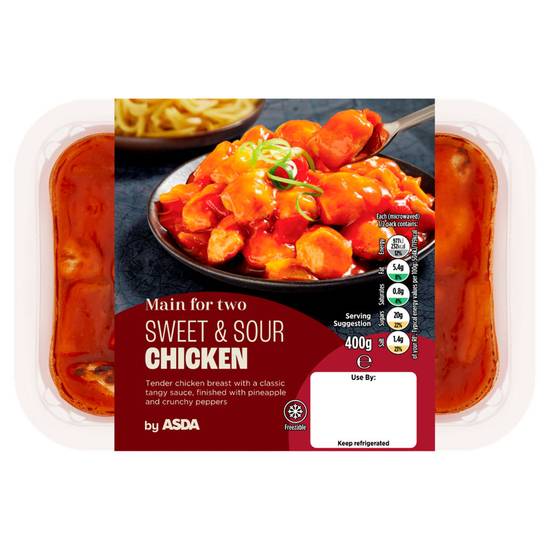 Asda Main Sweet & Sour Chicken Ready Meal 400g