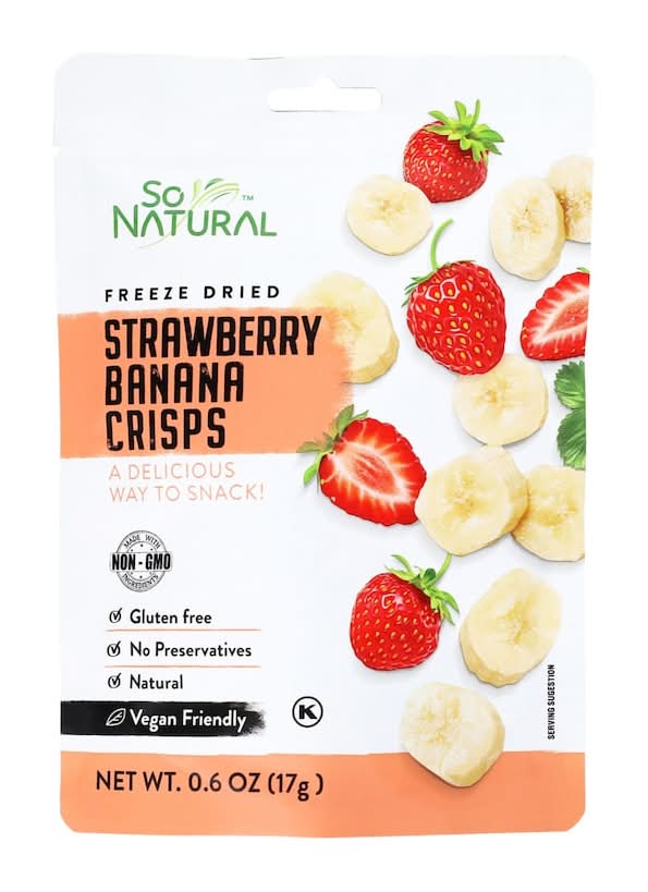 So Natural Freeze Dried Strawberry Banana Crisps (0.6 oz)
