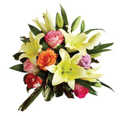 DEBI LILLY TOUCH OF FRAGRANCE RAINBOW ROSE BOUQUET