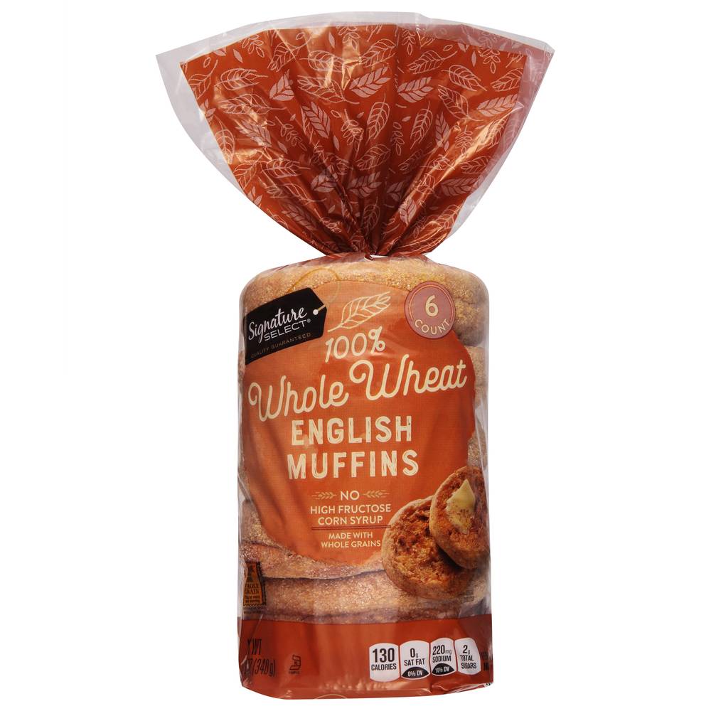 Signature Select Whole Grain English Muffins (12 oz)