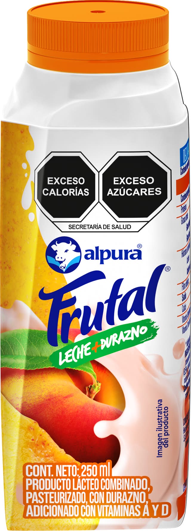 Alpura · Leche frutal, durazno (250 ml)