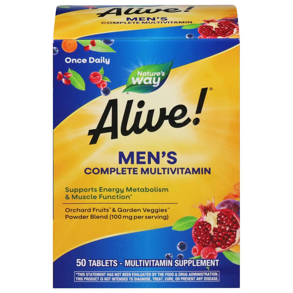 Alive! Men’s Energy Complete Multivitamin Tablets