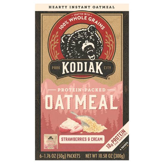 Kodiak Cakes Strawberries & Cream Instant Oatmeal (10.6 oz)
