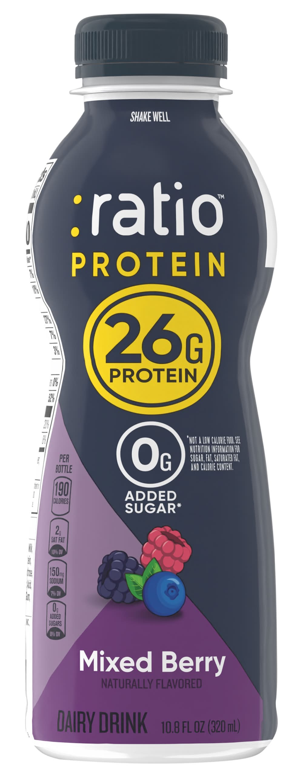 :ratio Protein Yogurt Dairy Drink, Mixed Berry (10.8 fl oz)