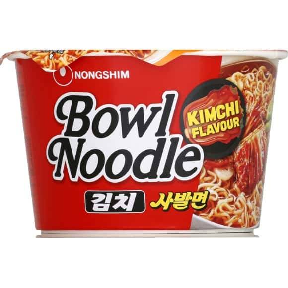 Nongshim - Bowl noodle ramen coreen nouilles instantanées, kimchi (100g)