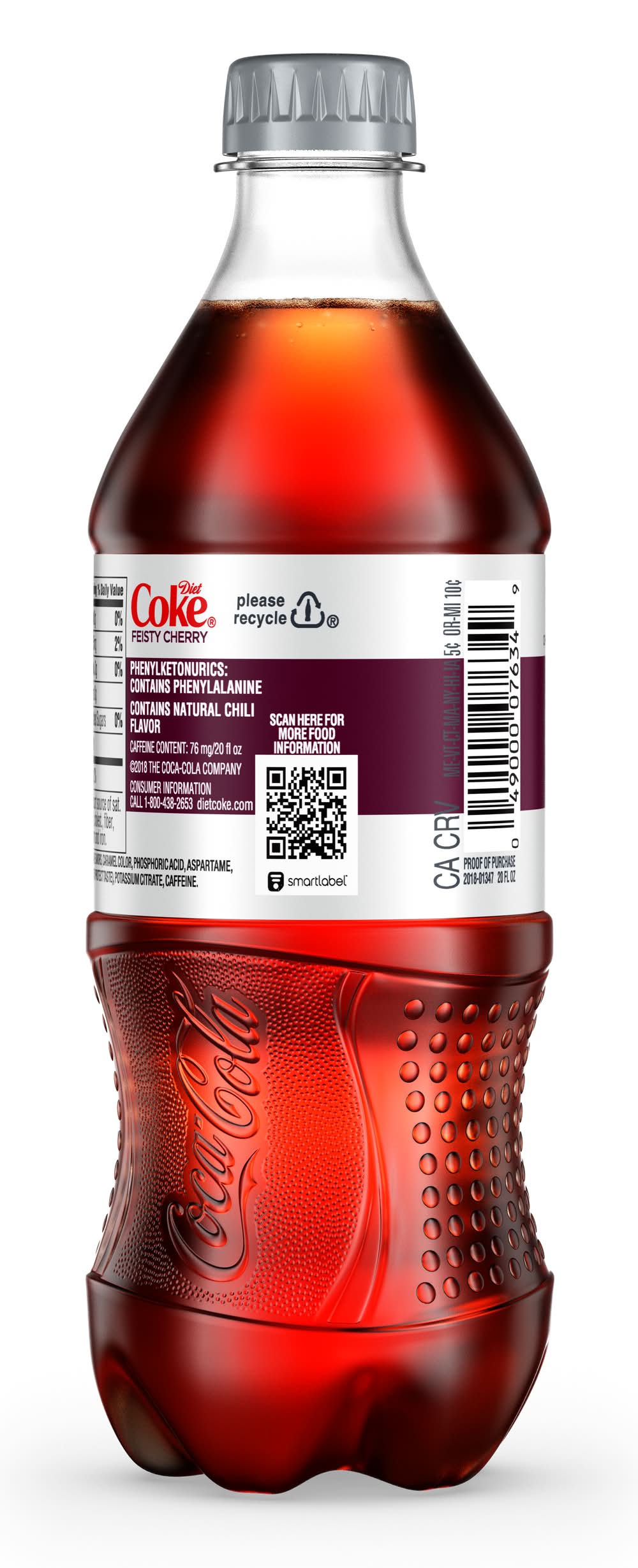 diet coke flavored vape Diet Coke® Cherry Soda Bottle, 20 fl oz main image 0