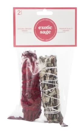 Exotic Sage Smudge Wands 2-Pack - Dragon's Blood & Yerba Santa