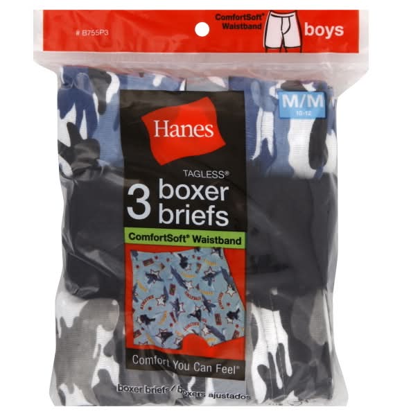 Hanes Boxer Briefs, m, Multicolor (3 ct)