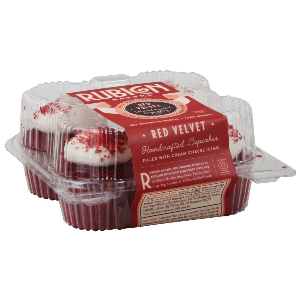 Rubicon Handcrafted Cupcakes, Red Velvet (10 oz, 4 ct)