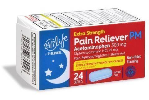 24/7 Life Extra Strength Acetaminophen PM 24ct
