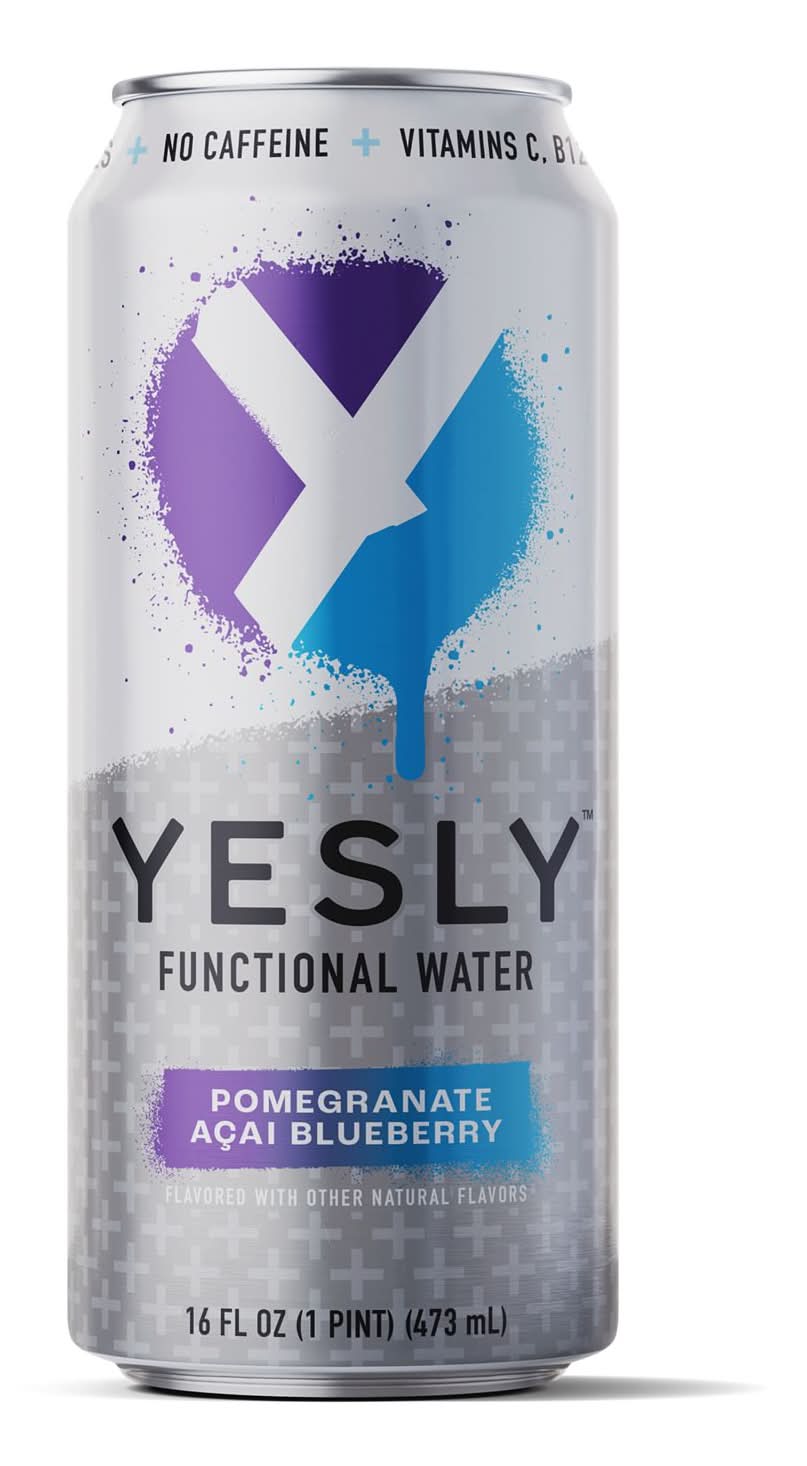 YESLY Functional Water, Pomegranate Acai Blueberry (16 fl oz)