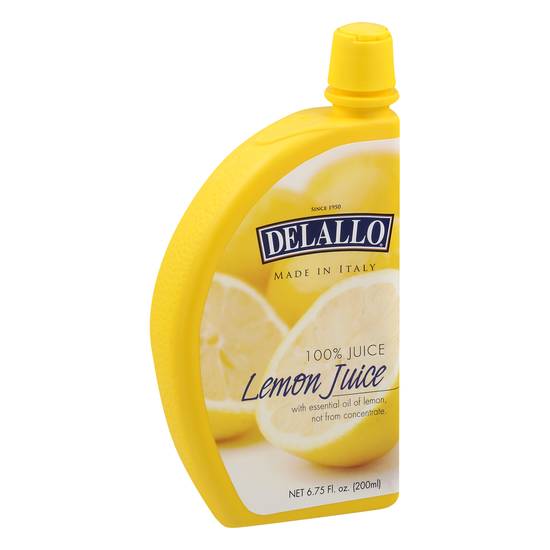 Delallo 100% Lemon Juice (6.8 fl oz)