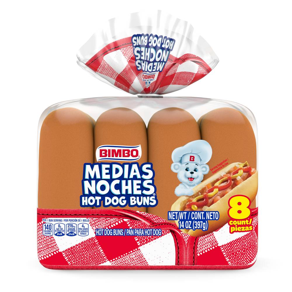 Bimbo Medias Noches Hot Dog Buns ( 8 ct )