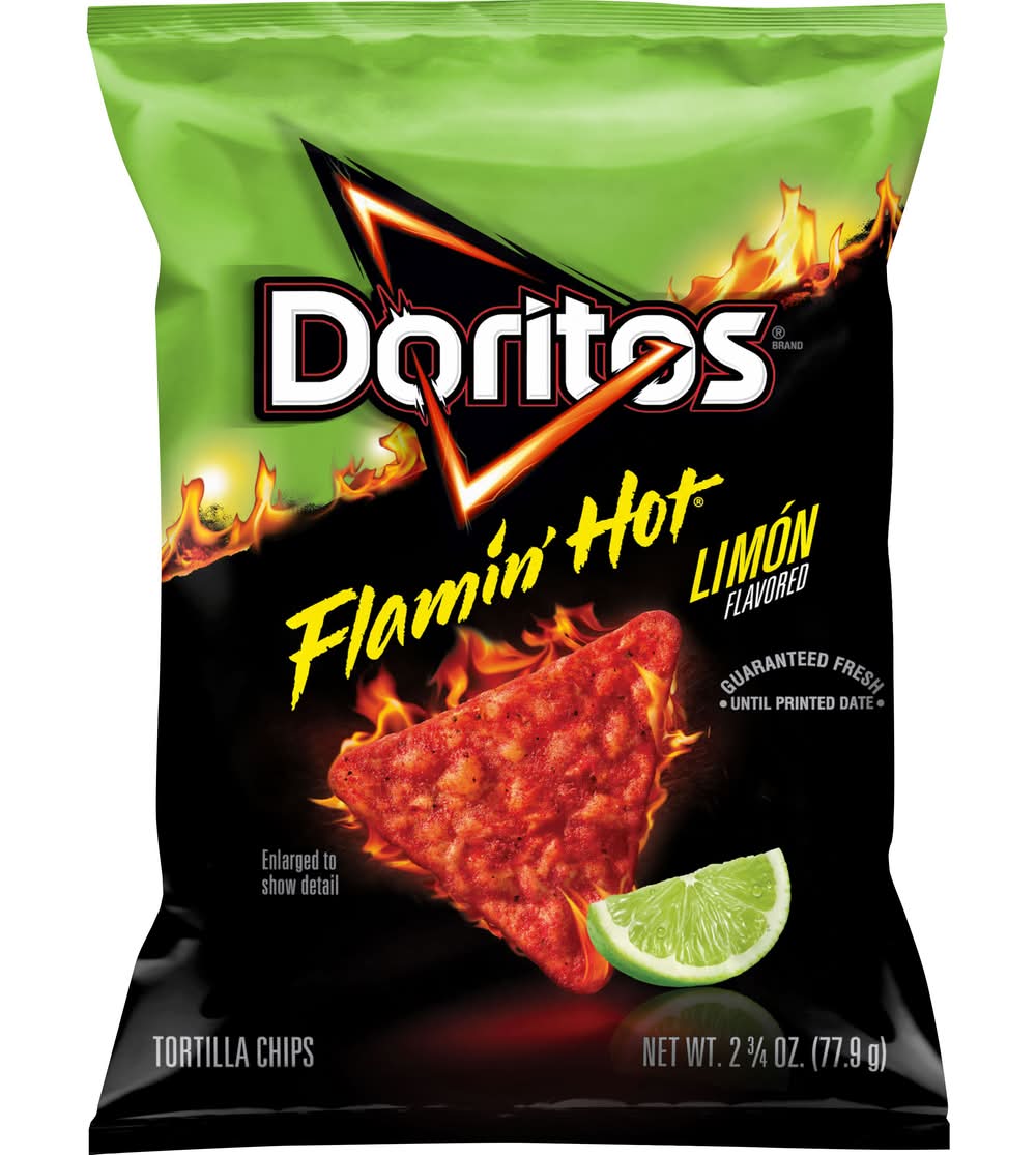 Doritos Flamin Hot Tortilla Chips, Limon (2.75 oz)