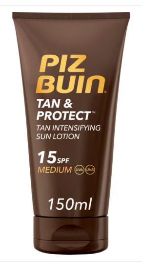 Piz Buin Medium Tan & Protect Intensifying Sun Spray Lotion Spf 15 (150ml)