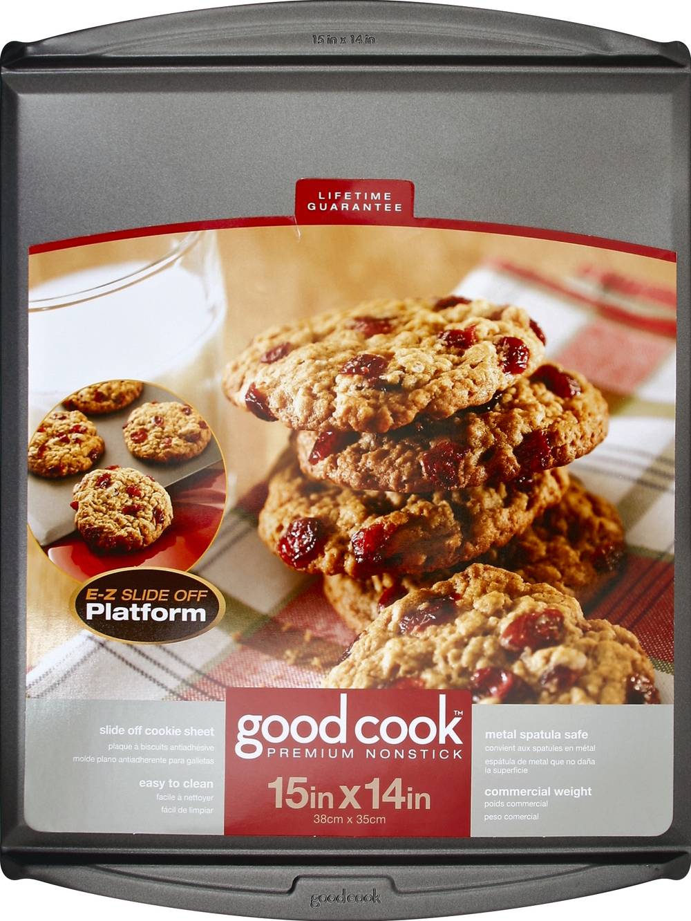 GoodCook 15" X 14" Slide Off Cookie Sheet