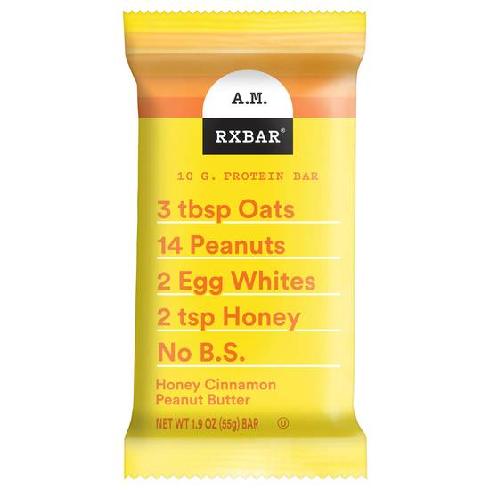 Rxbar Honey Cinnamon Peanut Butter Protein Bar