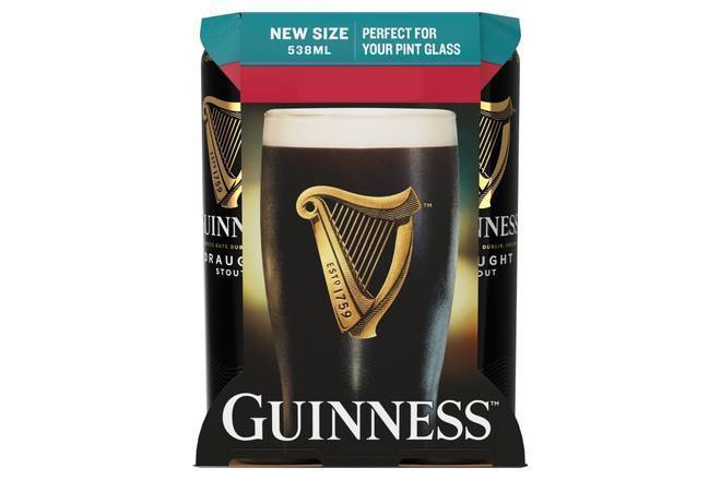 Guinness Draught 538ml 4pk