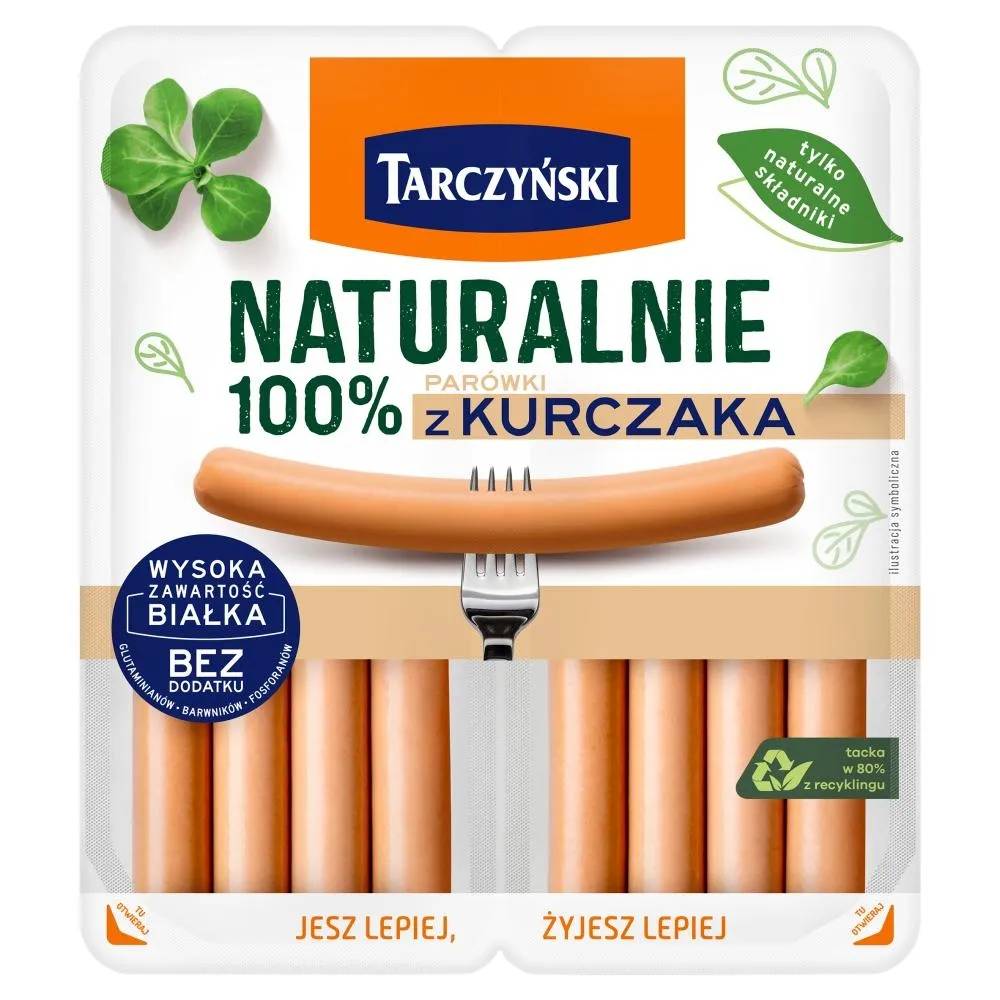 Tarczyński Naturalnie Parówki 100 % z kurczaka 160 g (2 x 80 g)