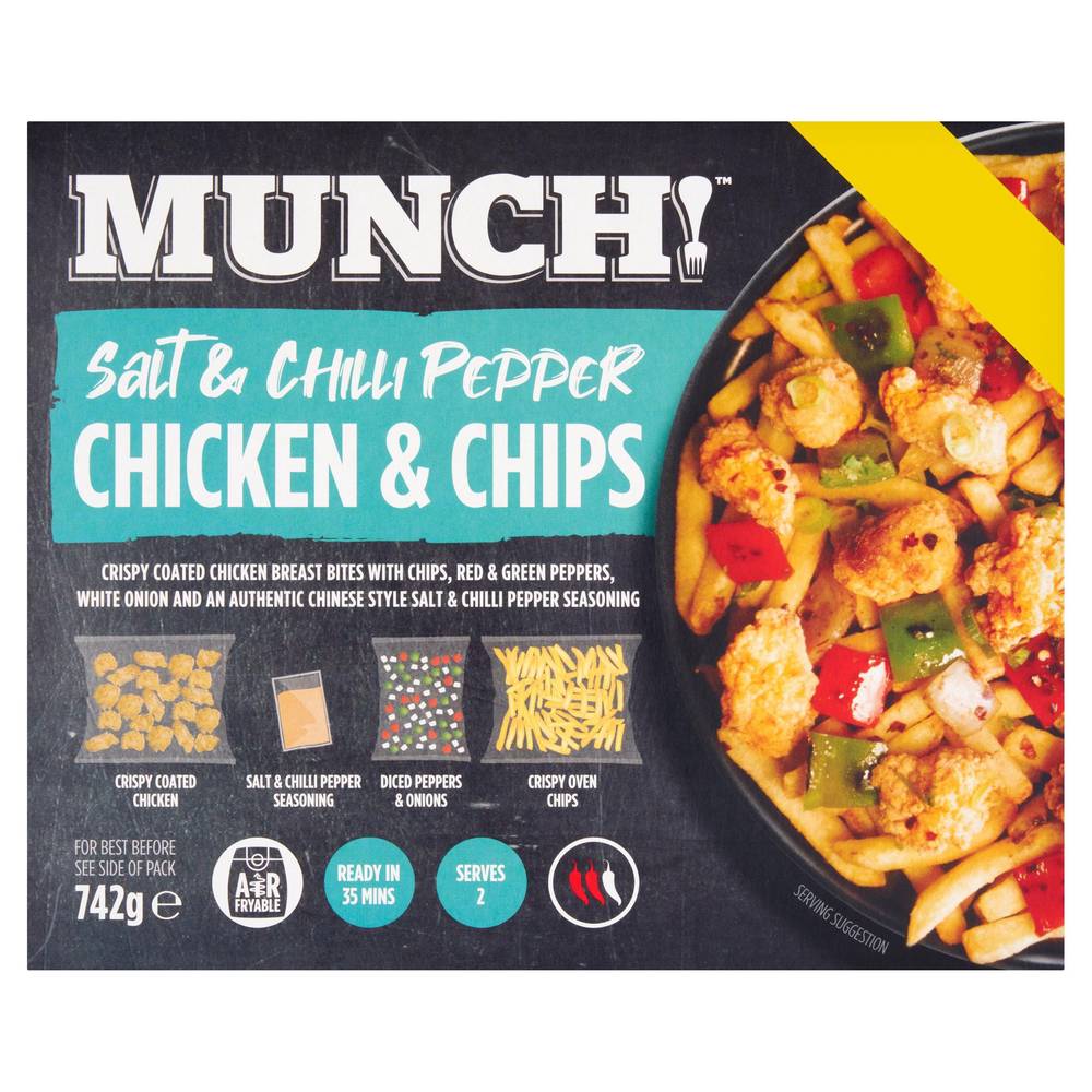 MUNCH! 742g Salt & Chilli Chicken & Chips