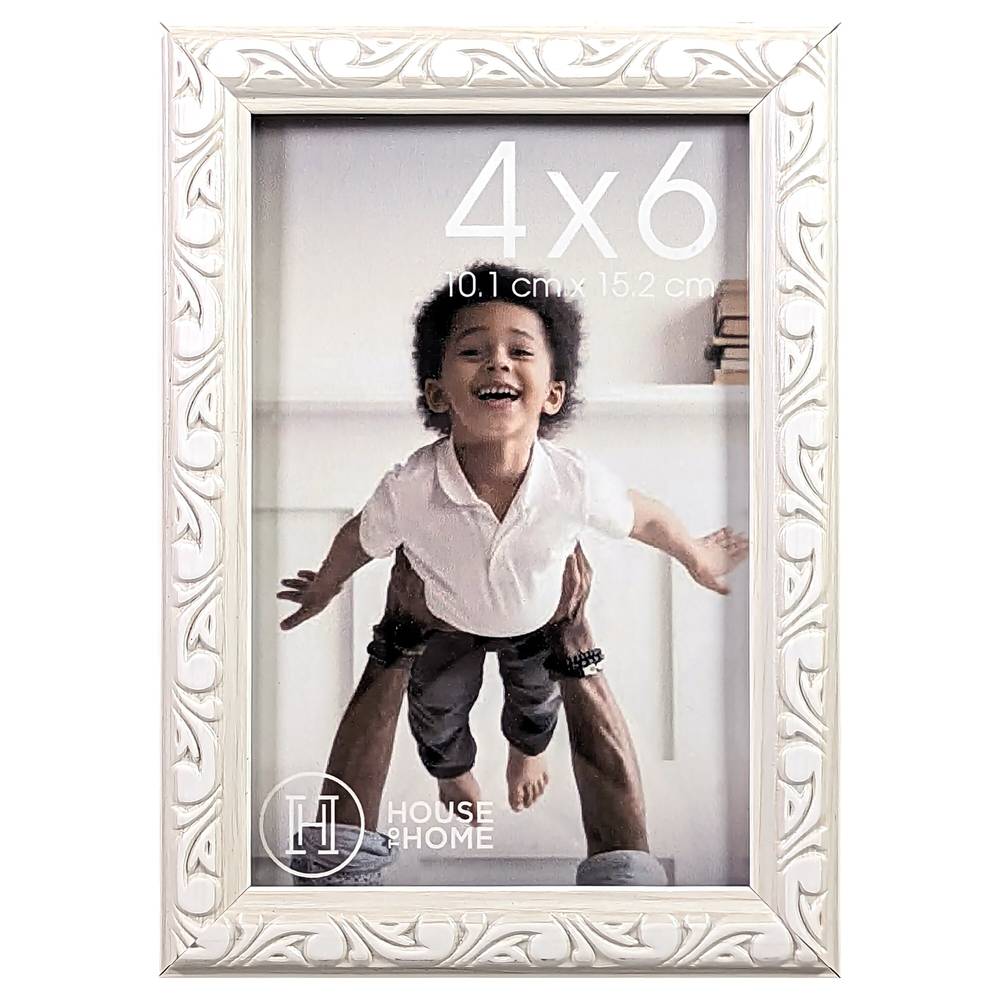 House To Home Picture Frame, 4x6, White