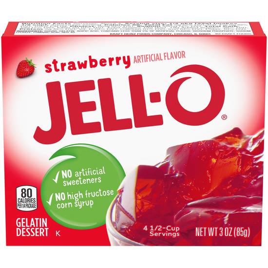 Jell-O Strawberry Flavor Instant Gelatin Dessert