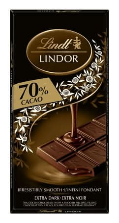 Lindt Lindor Extra Dark Chocolate Family Bar (100 g)
