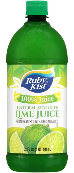 Ruby Kist Natural Strength 100% Lime Juice (32 fl oz)