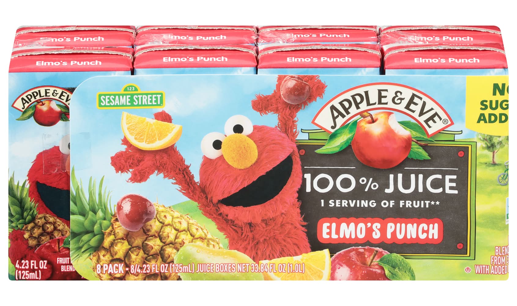 Apple & Eve Elmo's Punch 100% Juice (8 x 4.23 fl oz)