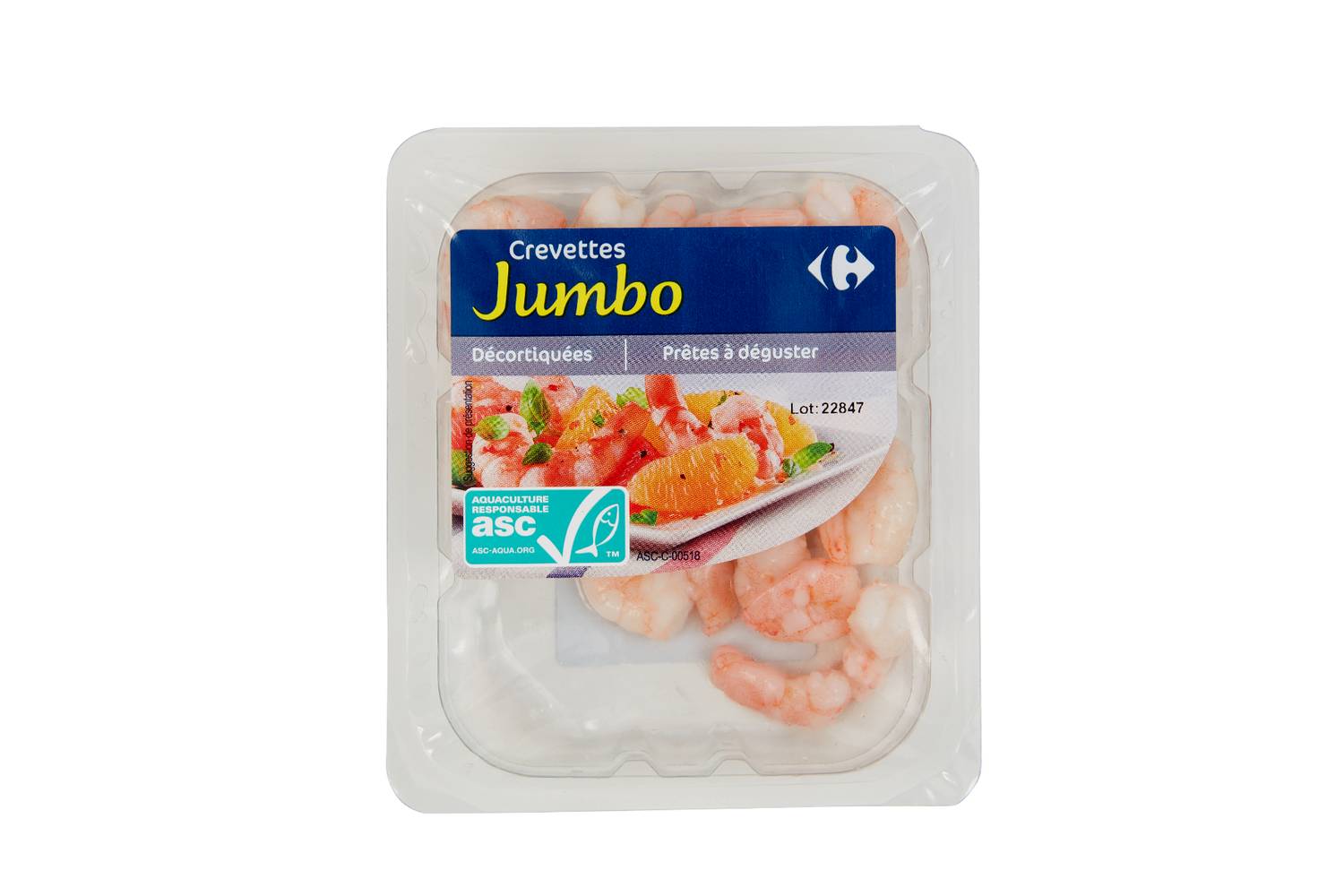 Carrefour - Crevettes jumbo décortiquées