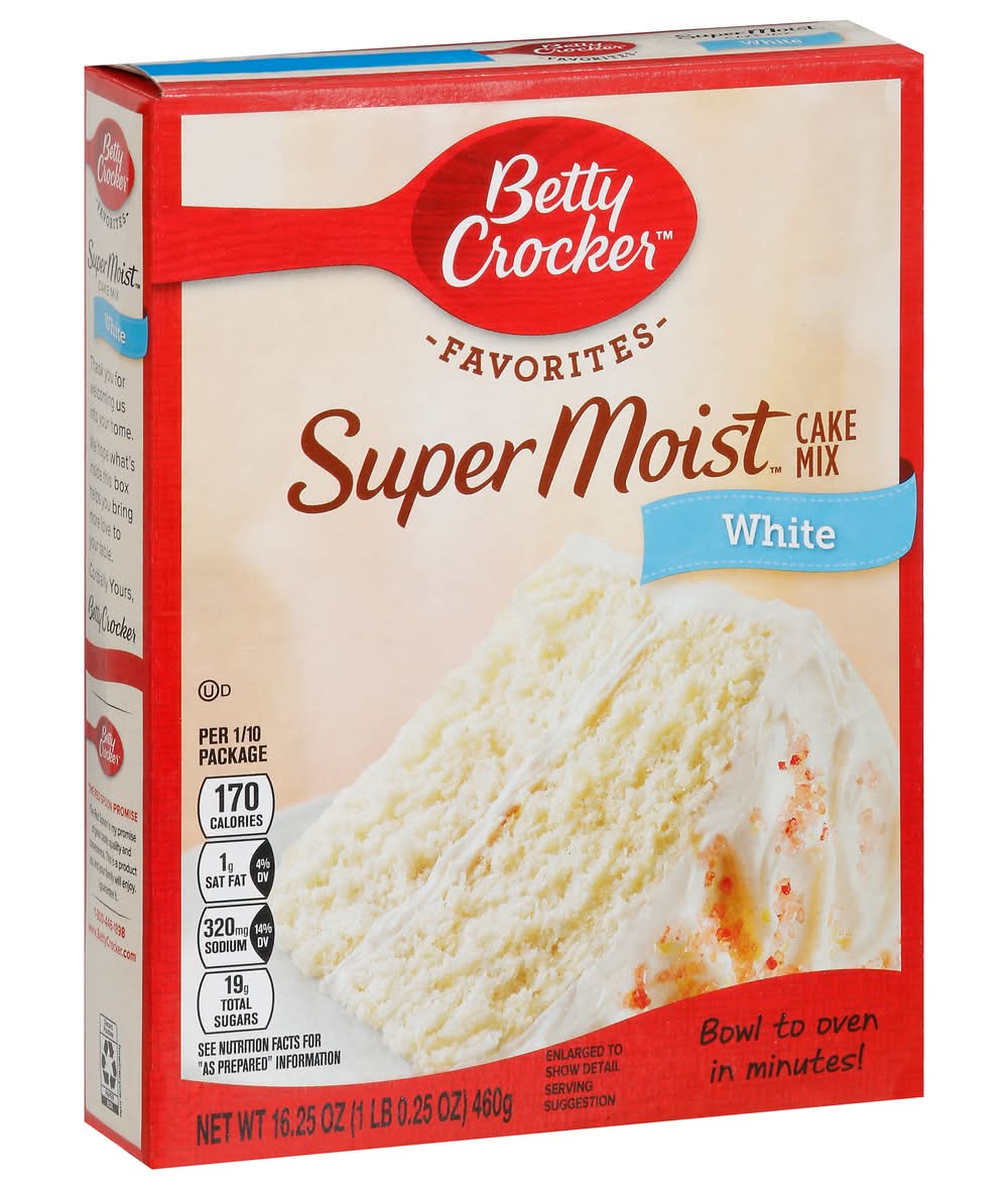 Betty Crocker Super Moist White Cake Mix (16.25 oz)
